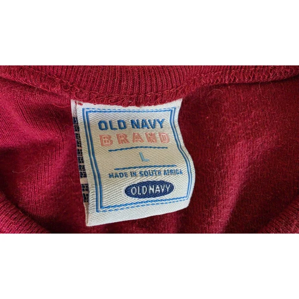 Old Navy Girl's Red Short Sleeve Top Size L Vintage READ Description